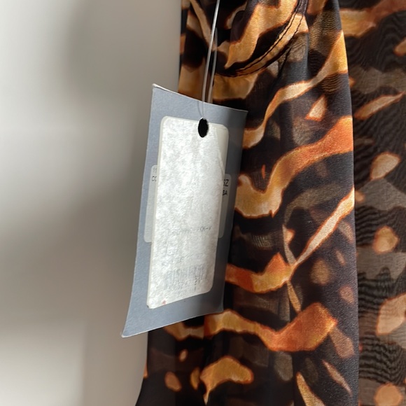 Tom Ford Sheer Animal Print Top - Picture 4 of 5